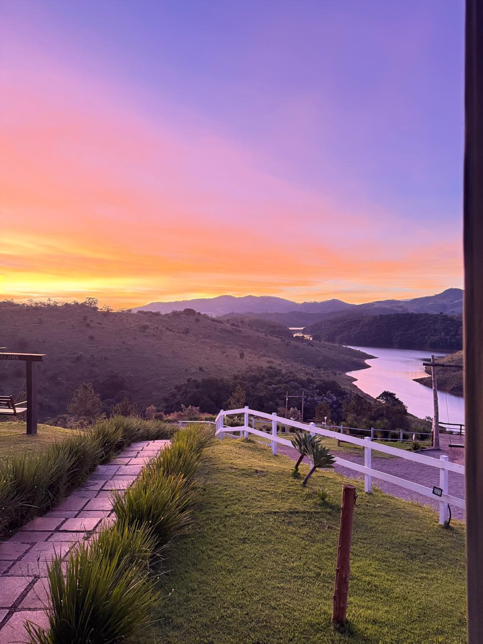 Vista da represa